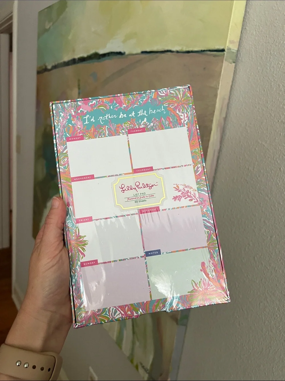 NWT Lilly Pulitzer Weekly List Notepad days of the week - Picture 4 of 14